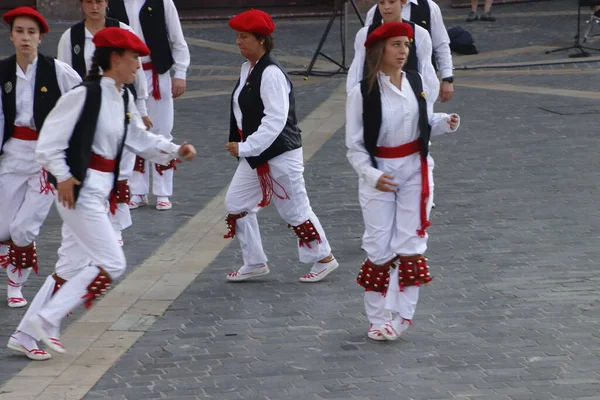 Basque Dance Folk Street Festival — Stock fotografie