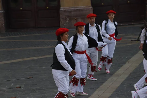 Basque Dance Folk Street Festival — Stok fotoğraf