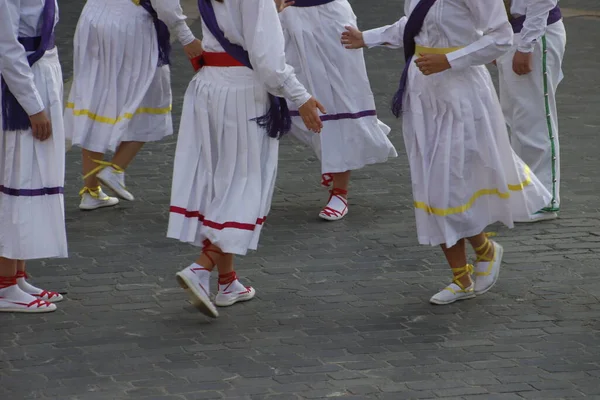 Basque Folk Dance Festival — Stockfoto