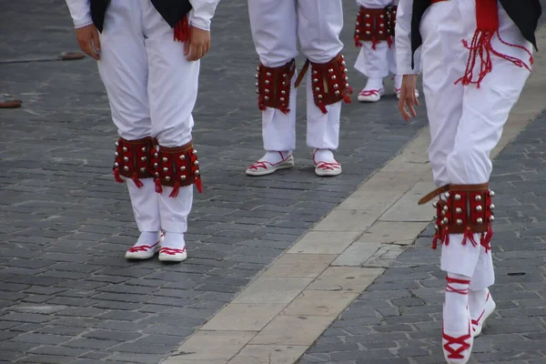 Bask Halk Dansı Festivali — Stok fotoğraf