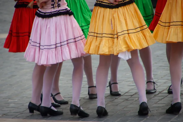 斯洛伐克街头的民间舞蹈 — 图库照片