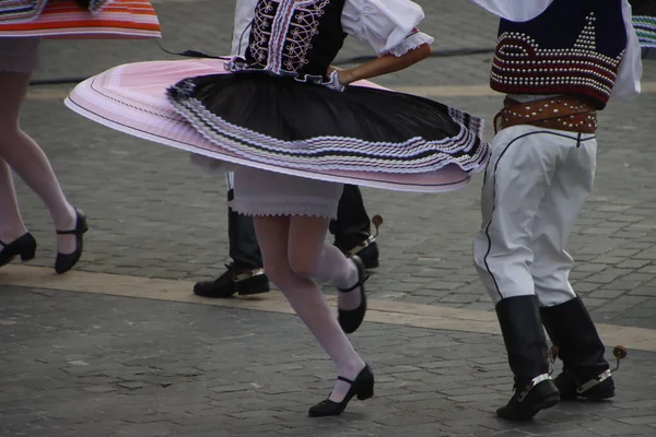 Словацкий Народный Танцор Время Спектакля — стоковое фото