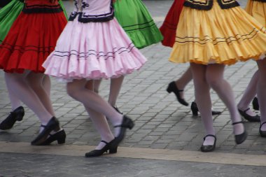 Slovakian dance in an outdoor festival
