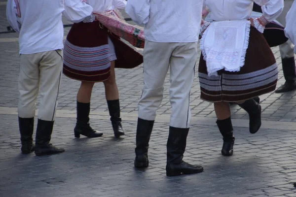 Σλοβάκικος Χορός Υπαίθριο Φεστιβάλ — Φωτογραφία Αρχείου