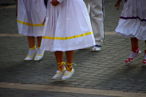 Basque Folk Dance Street — Foto Stock