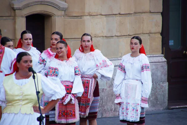ビルバオでのスロバキア民俗舞踊展 — ストック写真