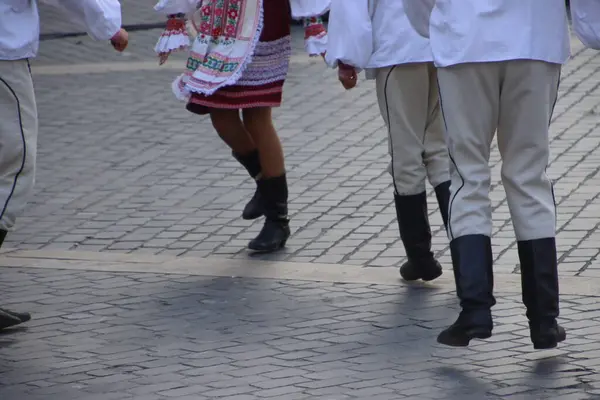 スロバキア民俗舞踊展 — ストック写真