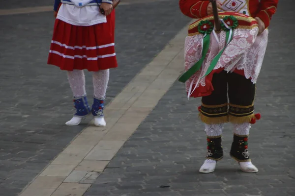 Danza Tradizionale Basca Festival Strada — Foto Stock