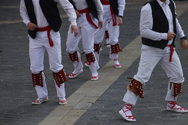 Baskiska Folkdans Utomhus Festival — Stockfoto