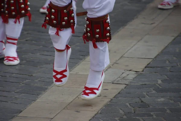 Baskische Volksdans Outdoor Festival — Stockfoto