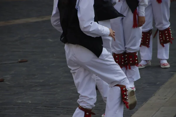 Открытый Фестиваль Баскских Народных Танцев — стоковое фото