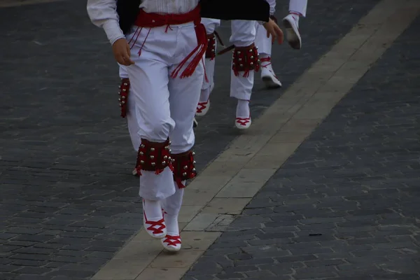 Baskische Volksdans Outdoor Festival — Stockfoto