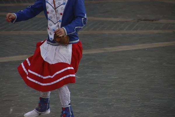 Festa Della Danza Popolare Basca All Aperto — Foto Stock