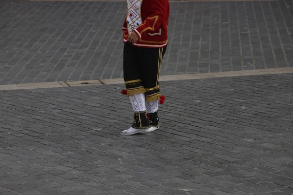 Basque Folk Dance Outdoor Festival — Stock Photo, Image