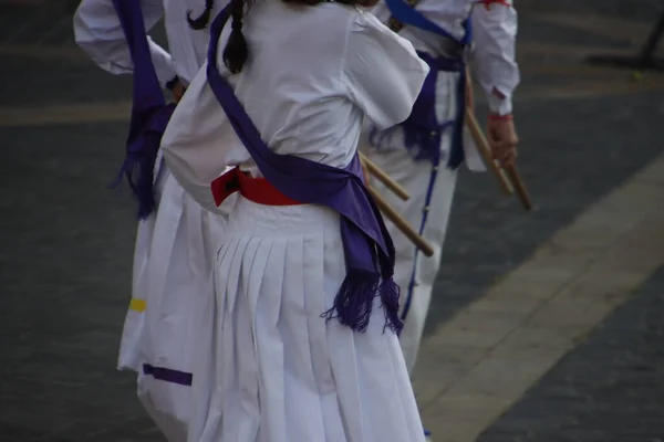 Baskische Volksdans Outdoor Festival — Stockfoto