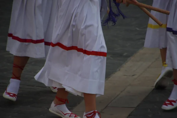 Bask Halk Dansı Festivali — Stok fotoğraf