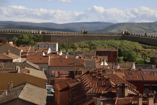 İspanya 'nın Avila kentinde klasik mimari