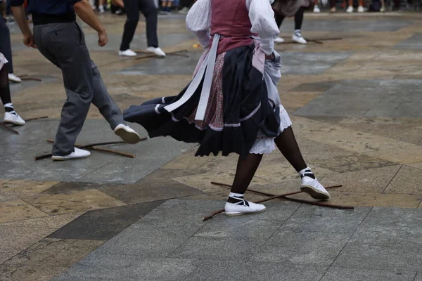 Basque Folk Dance Festival — Stok fotoğraf