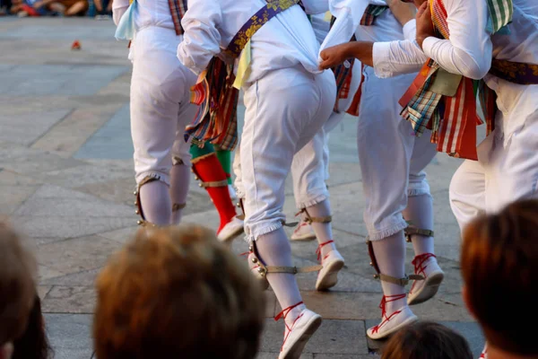 Basque folk dance street festival