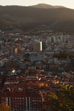 Bilbao şehrindeki şehir manzarası