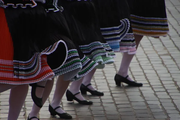 Словацький Танець Відкритому Фестивалі — стокове фото