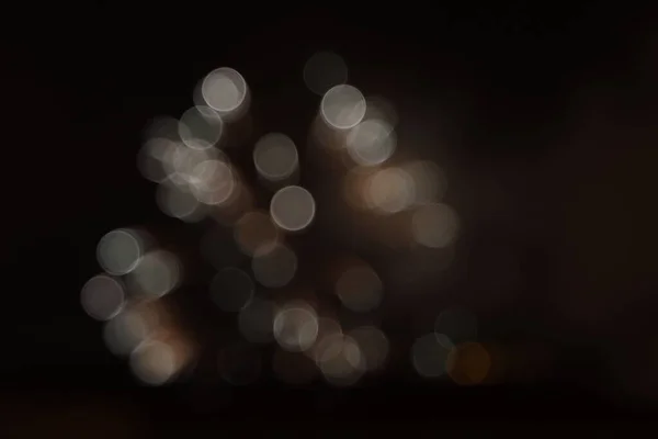 Fogos Artifício Noite Com Efeito Bokeh — Fotografia de Stock