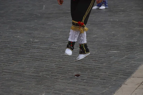 Basque Folk Dance Street Festival — ストック写真