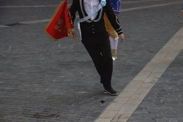 Basque Folk Dance Street Festival — Stock fotografie