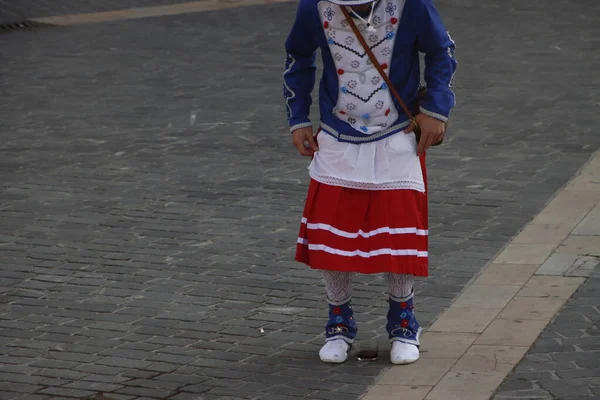 Basque Folk Dance Street Festival — Stockfoto