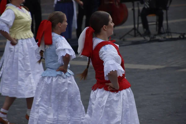 Taniec Słowacki Festiwalu Plenerowym — Zdjęcie stockowe