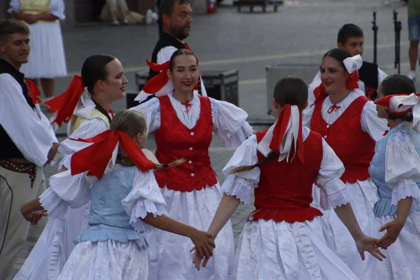 Словацький Танець Відкритому Фестивалі — стокове фото