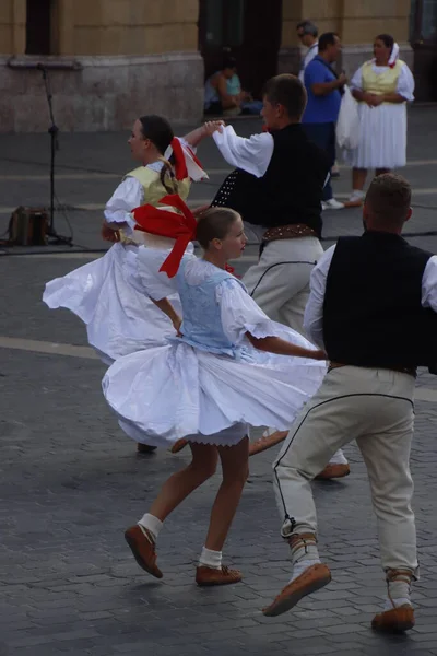 Slovenský Tanec Venkovním Festivalu — Stock fotografie