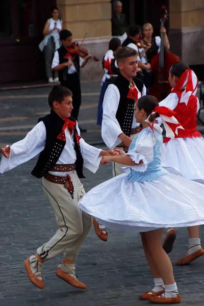 Slovenský Tanec Venkovním Festivalu — Stock fotografie