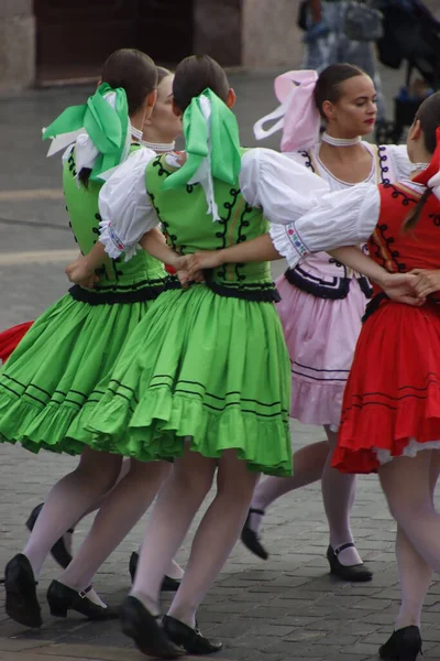 Slowakischer Tanz Freien — Stockfoto