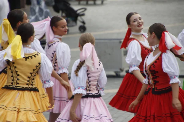 Slovenský Tanec Venkovním Festivalu — Stock fotografie