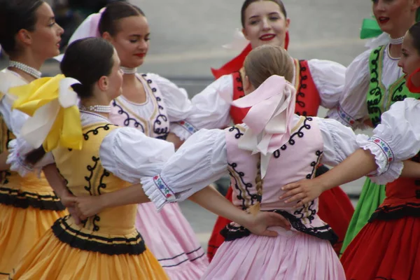 Açık Hava Festivalinde Slovakça Dans — Stok fotoğraf