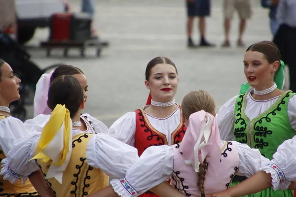 Açık Hava Festivalinde Slovakça Dans — Stok fotoğraf