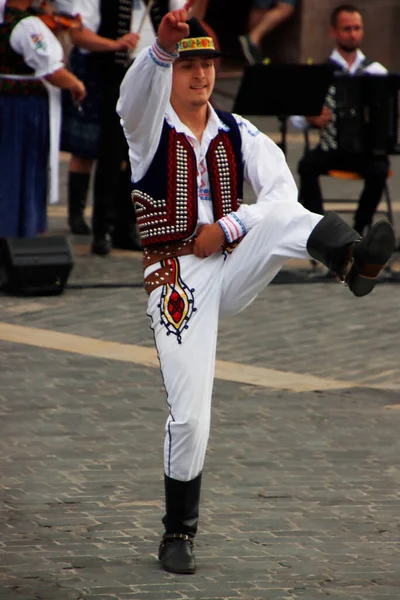 Açık Hava Festivalinde Slovakça Dans — Stok fotoğraf