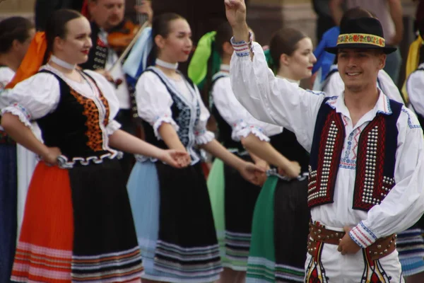 Szlovák Tánc Egy Szabadtéri Fesztiválon — Stock Fotó