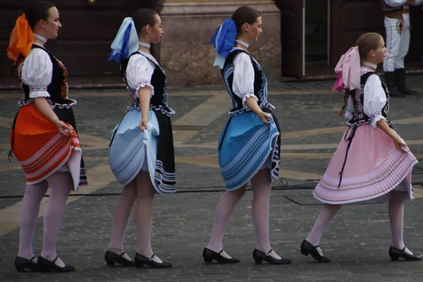 Taniec Słowacki Festiwalu Plenerowym — Zdjęcie stockowe