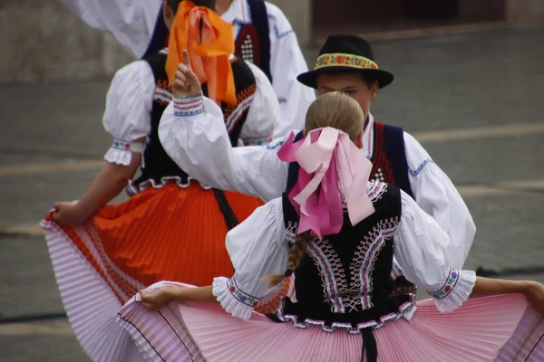 Словацький Танець Відкритому Фестивалі — стокове фото