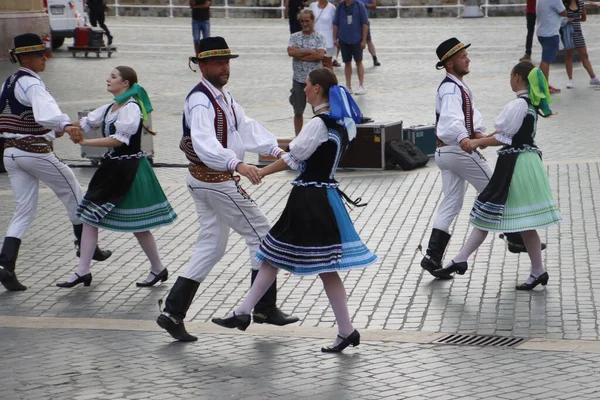 Slovenský Tanec Venkovním Festivalu — Stock fotografie