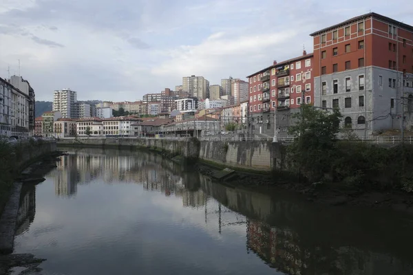 Vista Orilla Del Río Bilbao — Foto de Stock