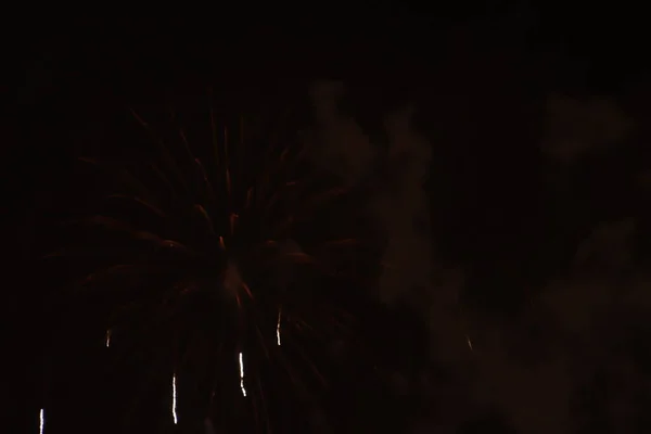 夜空の花火大会 — ストック写真