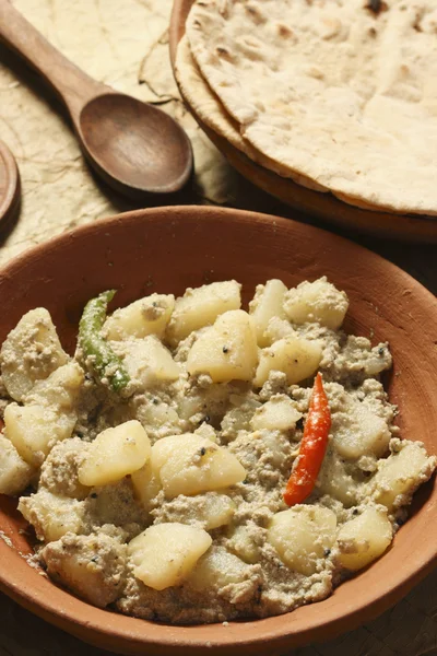 Aloo posto - Kartoffelgericht aus Bengal — Stockfoto