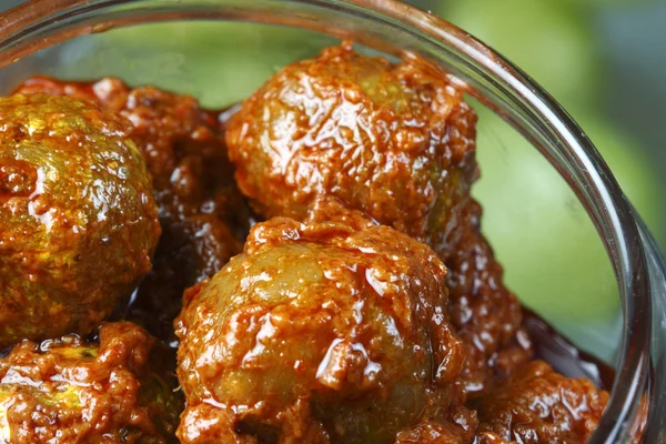 Amla Pickle - A popular Indian pickle containing Amla — Stock Photo, Image