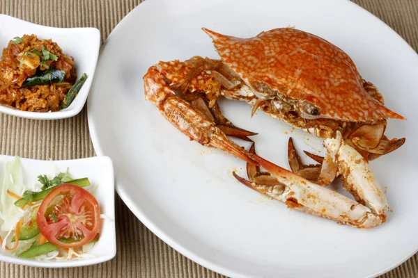 Goan Crab Braten aus Indien — Stockfoto