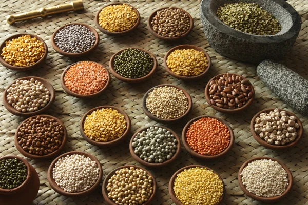 Mixture of dal is a preparation of mix lentils. — Stock Photo, Image