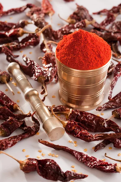 Red Chilly powder. — Stock Photo, Image