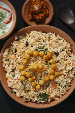 Chana Dal Biryani - Kabuli chana Biryani